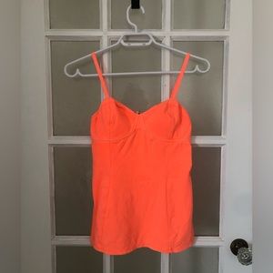 Talula Neon Orange Bralette style tank top size Large